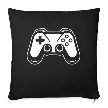 Controller Gaming Video Games Gamepad - Sofa pillowcase 17,3'' x 17,3'' (45 x 45 cm) - black - Front
