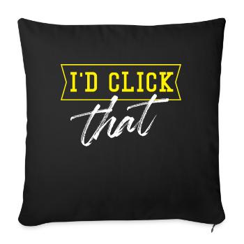 I'd click that Floor installer - Sofakissenbezug 45 x 45 cm - Schwarz - Vorne