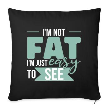 I'm Easy To See - Sofa pillowcase 17,3'' x 17,3'' (45 x 45 cm) - black - Front