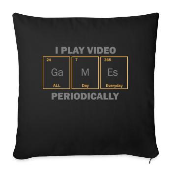 IPlayPeriodically - Housse de coussin décorative 45 x 45 cm - noir - Devant