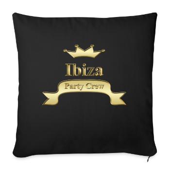 Ibiza - Sofa pillowcase 17,3'' x 17,3'' (45 x 45 cm) - black - Front