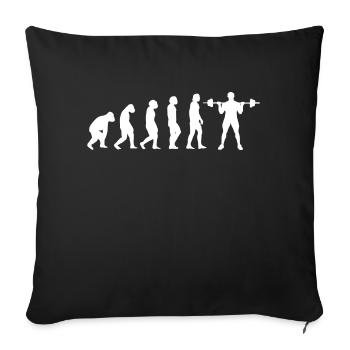 Fitness Sports Bodybuilding Athletes Fitness Sports - Sofa pillowcase 17,3'' x 17,3'' (45 x 45 cm) - black - Front