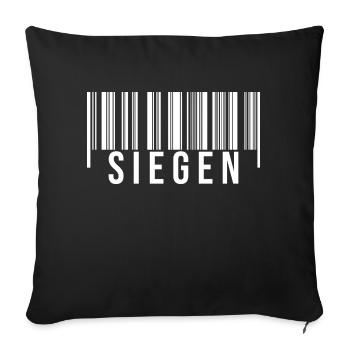 Siegen Westerwald - Sofakissenbezug 45 x 45 cm - Schwarz - Vorne
