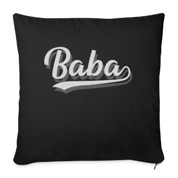 Baba - Sofakissenbezug 45 x 45 cm - Schwarz - Vorne