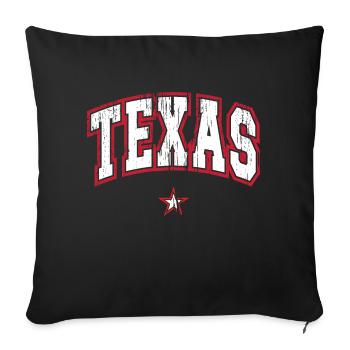 Texas - Sofa pillowcase 17,3'' x 17,3'' (45 x 45 cm) - black - Front