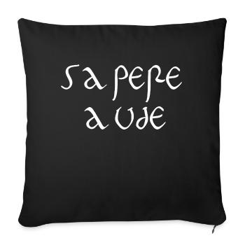 sapere aude - Sofakissenbezug 45 x 45 cm - Schwarz - Vorne