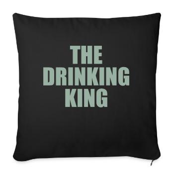 Le roi de la boisson - Housse de coussin décorative 45 x 45 cm - noir - Devant