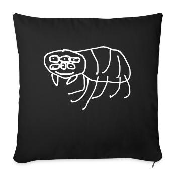 Animal araignée - Housse de coussin décorative 45 x 45 cm - noir - Devant