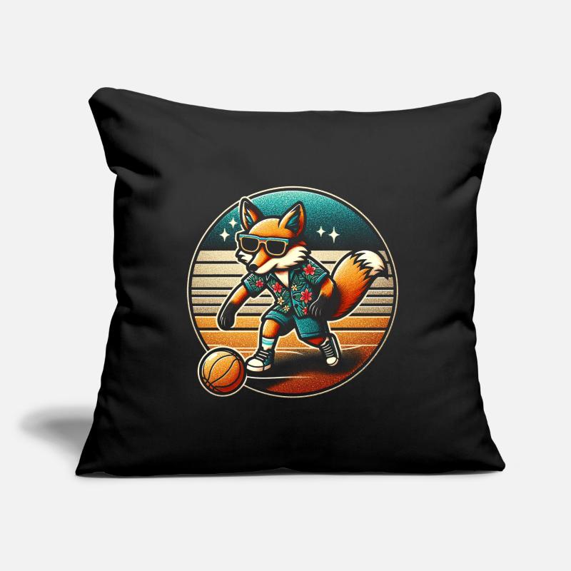 Fuchs Basketball Sofakissenbezug 45 x 45 cm
