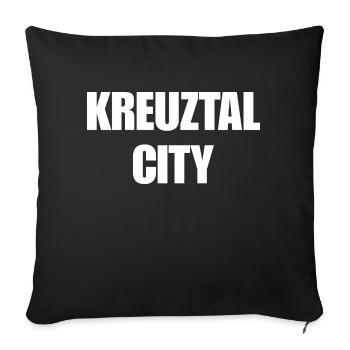 Kreuztal City - Sofakissenbezug 45 x 45 cm - Schwarz - Vorne