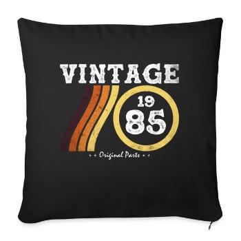 Jahrgang 1985 - Klassische limitierte Auflage Retro 39 - Sofakissenbezug 45 x 45 cm - Schwarz - Vorne