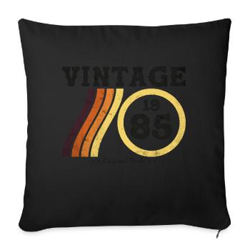 Jahrgang 1985 - Klassische limitierte Auflage Retro 39 - Sofakissenbezug 45 x 45 cm - Schwarz - Vorne