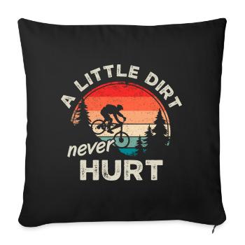 Mountain Biking MTB Downhill Mountain Biker - Sofa pillowcase 17,3'' x 17,3'' (45 x 45 cm) - black - Front