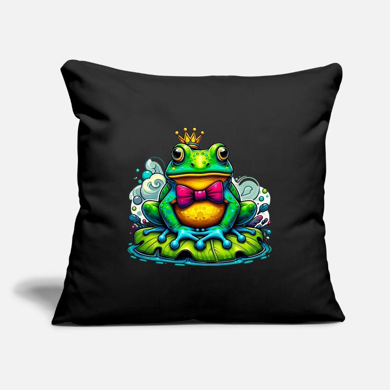 Frog with the King's Crown Sofa pillowcase 17,3'' x 17,3'' (45 x 45 cm)