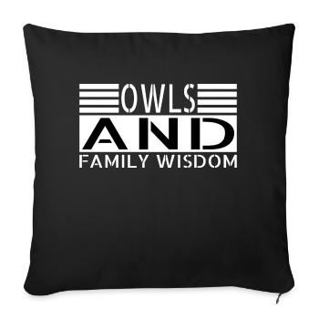 Majestic Birds Birthday Fun Sayings Statement - Sofa pillowcase 17,3'' x 17,3'' (45 x 45 cm) - black - Front