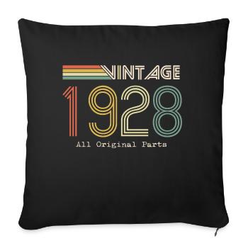 Épique et Légendaire né en 1928 : 96e anniversaire - Housse de coussin décorative 45 x 45 cm - noir - Devant