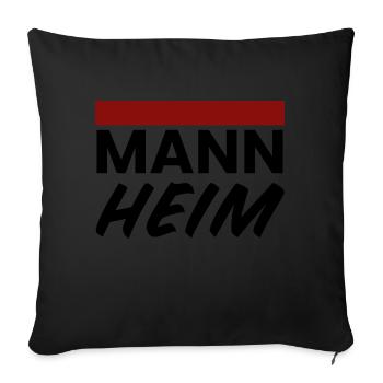 Mannheim Monnem - Housse de coussin décorative 45 x 45 cm - noir - Devant