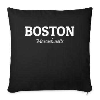 Marathon Courir Jogging - Housse de coussin décorative 45 x 45 cm - noir - Devant