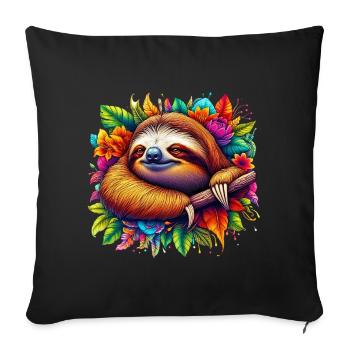 Paresse - Housse de coussin décorative 45 x 45 cm - noir - Devant