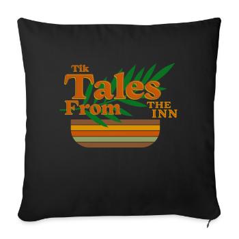 Fantasy Inn Pub Taverne Magical Adventures Gamer - Housse de coussin décorative 45 x 45 cm - noir - Devant