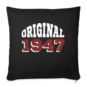 Original 1947 - Sofa pillowcase 17,3'' x 17,3'' (45 x 45 cm) - black - Front