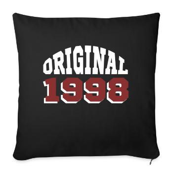 Original 1998 - Sofa pillowcase 17,3'' x 17,3'' (45 x 45 cm) - black - Front