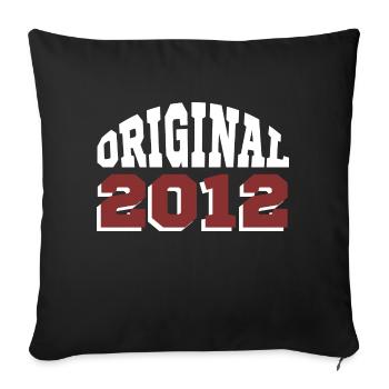 Original 2012 - Sofa pillowcase 17,3'' x 17,3'' (45 x 45 cm) - black - Front