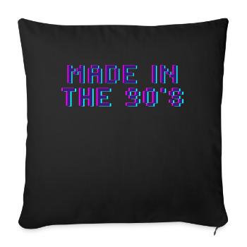 Made in the 90's - Sofakissenbezug 45 x 45 cm - Schwarz - Vorne
