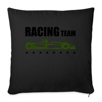Racing Team - Sofa pillowcase 17,3'' x 17,3'' (45 x 45 cm) - black - Front