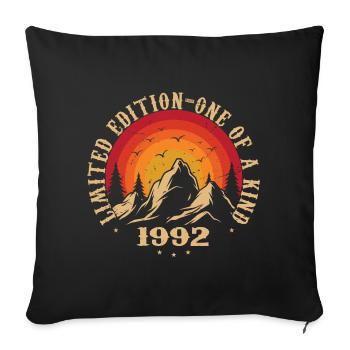 Vintage 1992 Retro 1992 Anniversary Gift 1992 - Sofa pillowcase 17,3'' x 17,3'' (45 x 45 cm) - black - Front