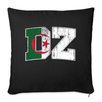 DZ Vintage Style - Sofa pillowcase 17,3'' x 17,3'' (45 x 45 cm) - black - Front