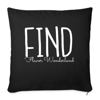 magical recipes present idea present - Sofa pillowcase 17,3'' x 17,3'' (45 x 45 cm) - black - Front