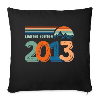 Limited edition 2013 - Sofa pillowcase 17,3'' x 17,3'' (45 x 45 cm) - black - Front