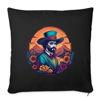5 de Mayo Party Drinko de Mayo Mexican Don, - Sofa pillowcase 17,3'' x 17,3'' (45 x 45 cm) - black - Front