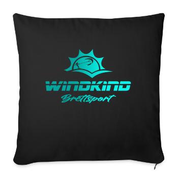 Surf - Housse de coussin décorative 45 x 45 cm - noir - Devant