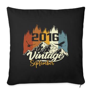 Legends Were Born In September 2016 Vintage 2016 - Sofakissenbezug 45 x 45 cm - Schwarz - Vorne