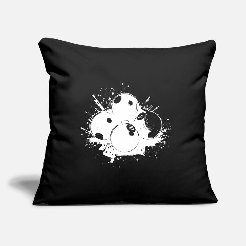 Boules de billard Graffiti Housse de coussin décorative 45 x 45 cm