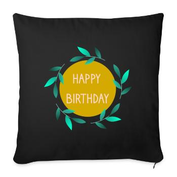 1. 1 Jahr. 1. JUBILÄUM. 1-JÄHRIGES JUBILÄUM - Sofakissenbezug 45 x 45 cm - Schwarz - Vorne