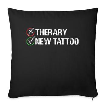 Therapy New Tattoo Inked Skin Illustration Body - Sofa pillowcase 17,3'' x 17,3'' (45 x 45 cm) - black - Front