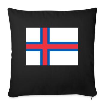 Féroé (îles) - Housse de coussin décorative 45 x 45 cm - noir - Devant
