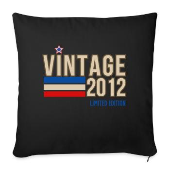 Vintage 2012 limited edition - Housse de coussin décorative 45 x 45 cm - noir - Devant