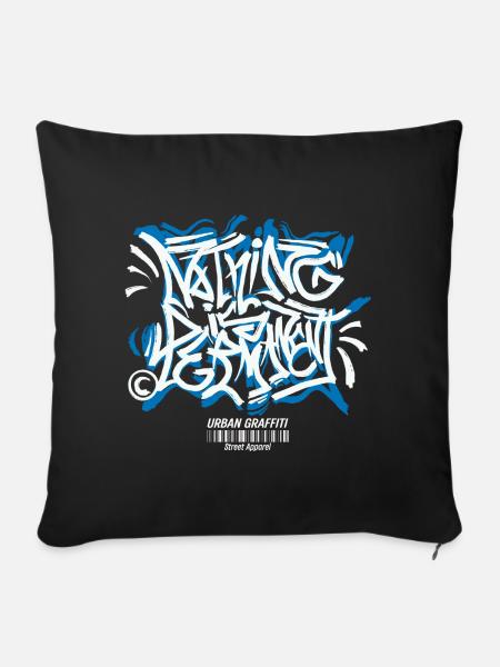 Streetwear Urban Graffiti - Sofakissenbezug 45 x 45 cm - Schwarz