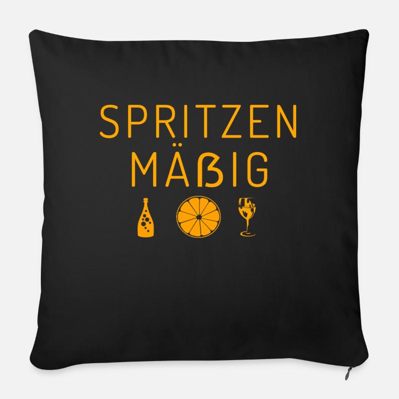 Splash Moderate (it) Aperölchen Drink - Sofa pillowcase 17,3'' x 17,3'' (45 x 45 cm) - black