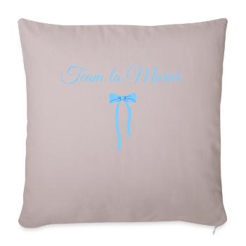 Team The Bride Blue Bow - Sofa pillowcase 17,3'' x 17,3'' (45 x 45 cm) - light taupe - Front