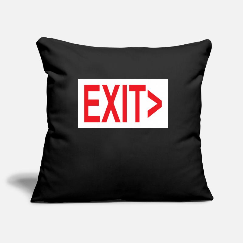 Exit / Exit / Emergency Exit Sofa pillowcase 17,3'' x 17,3'' (45 x 45 cm)