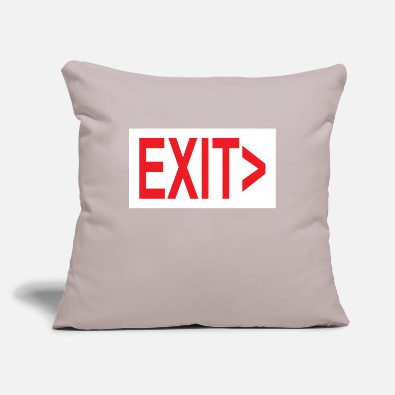 Exit / Exit / Emergency Exit Sofa pillowcase 17,3'' x 17,3'' (45 x 45 cm)