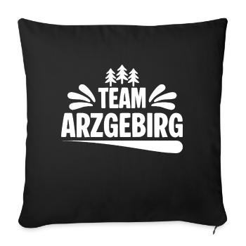 Team Erzgebirge - Sofakissenbezug 45 x 45 cm - Schwarz - Vorne