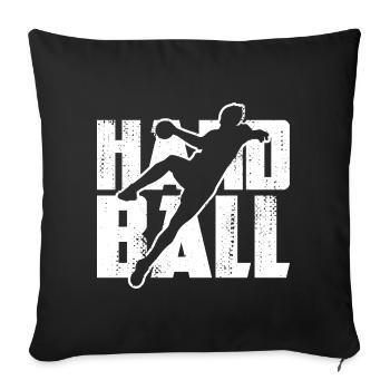 Fun handball - Sofa pillowcase 17,3'' x 17,3'' (45 x 45 cm) - black - Front