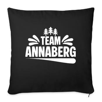 Team Annaberg - Sofakissenbezug 45 x 45 cm - Schwarz - Vorne