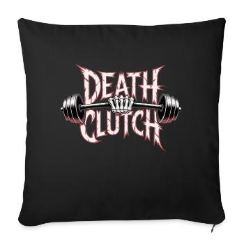 GYM DEATH - Sofa pillowcase 17,3'' x 17,3'' (45 x 45 cm) - black - Front